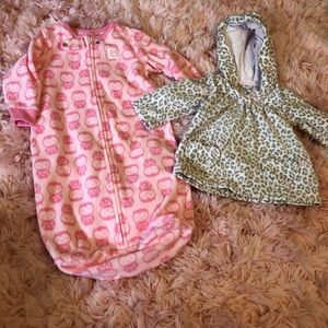 Carter’s sleep sack and pullover fleece